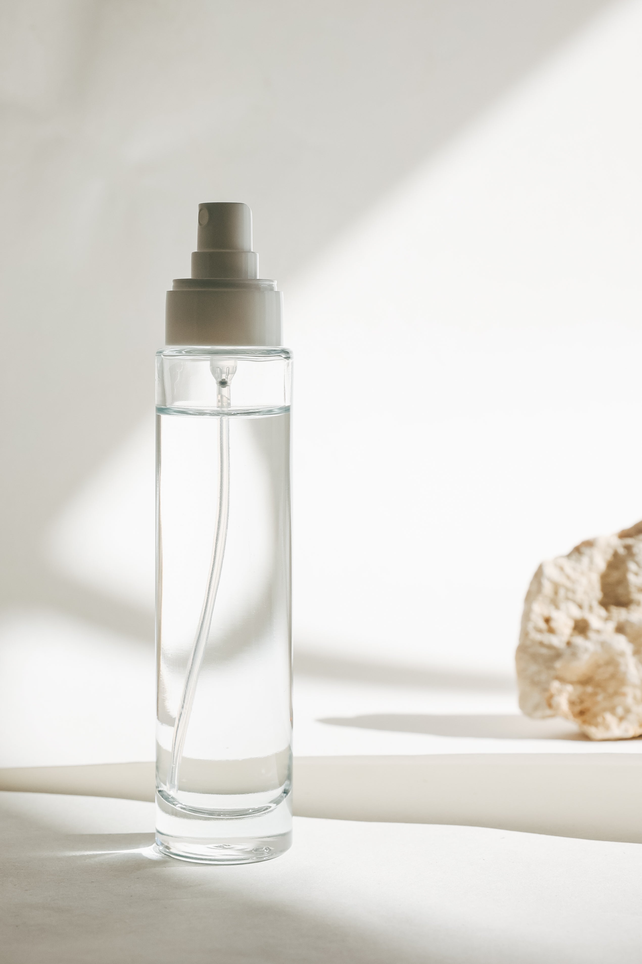 Aesthetic Glass Spray Bottle Mockup